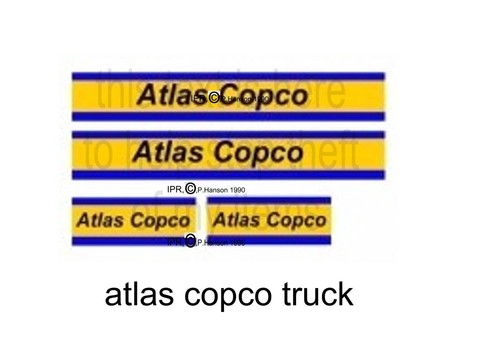 Dinky atlas copco - copco, sticker