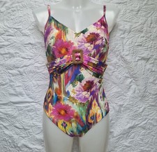 Maryan Mehlhorn multicolored floral one-piece swimsuit Size 10E IT 42E