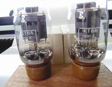 GEC KT66 tube pair same batch