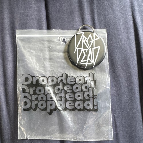 Drop dead clothing badge - dead,
