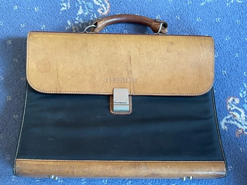 Cerruti 1881 leather canvas - cerruti,