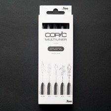 Copic Multiliner 5pk Black Fineliner Drawing Pen Set Made In Japan