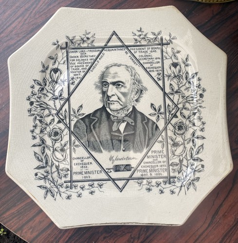 Gladstone commemorative plate - gladstone,