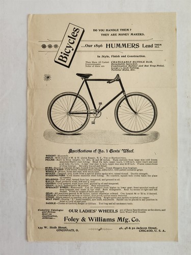 1896 antique foley williams - 1896,