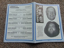 British wrestling programme (Fit Finlay v Vic Faulkner, Bristol 1/3/84)