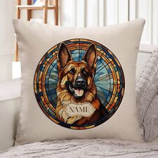 Personalised German Shepherd Cushion Cover Dog Pillow Puppy Portrait Gift GDC50