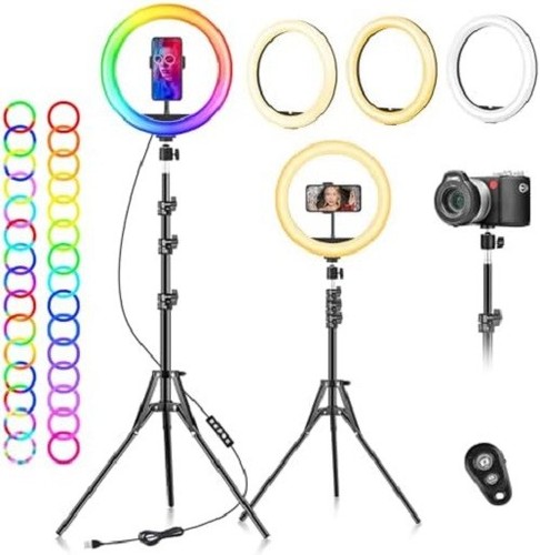 Ring light with - with, &
