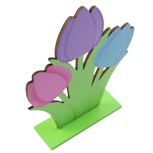 Wooden tulip desktop - wooden,
