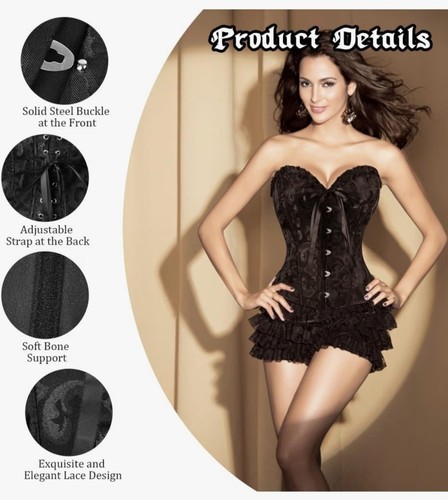 New large lace corset top - large,