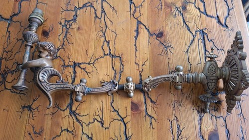 Victorian brass gas fitment - gas,