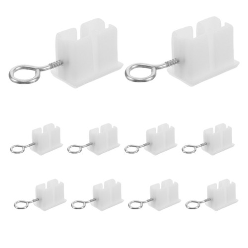 Flexible curtain track end - track,