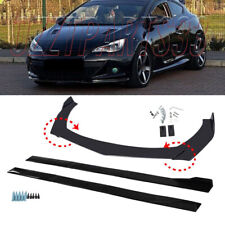 For Vauxhall Astra H J VXR Front Bumper Lip Splitter Spoiler 78.7'' Side Skirt