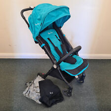Silver Cross Jet Compact Pushchair Bluebird With Rain Cover Flight Cabin Size