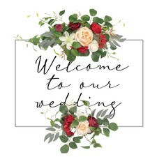 Wedding Arch Flowers Faux