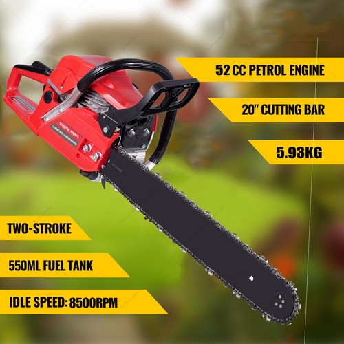 Petrol chainsaw 52cc 2kw 2 - chainsaw,