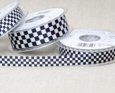 Chequered ribbon flag black - chequered,