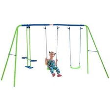 Outsunny Metal 2 Swings &