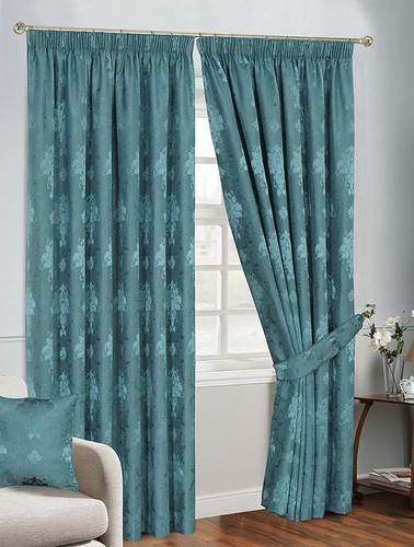 Fully lined jacquard curtains - lined,