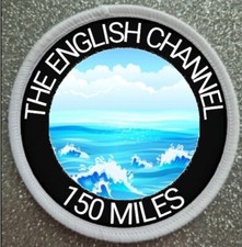 3" The English Channel Iron / Sew On Sublimation Patch Badge