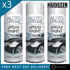 3 x WHITE PRIMER AEROSOL SPRAY