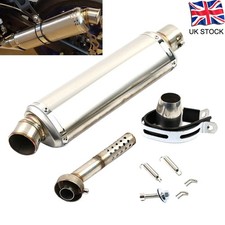 38-51MM Universal Motorcycle Muffler Exhaust Pipe For BMW Yamaha Kawasaki UK
