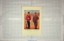 Original Old Antique Print