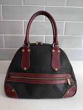 Genuine Mulberry Scotch  Grain Leather Bowling Bag
