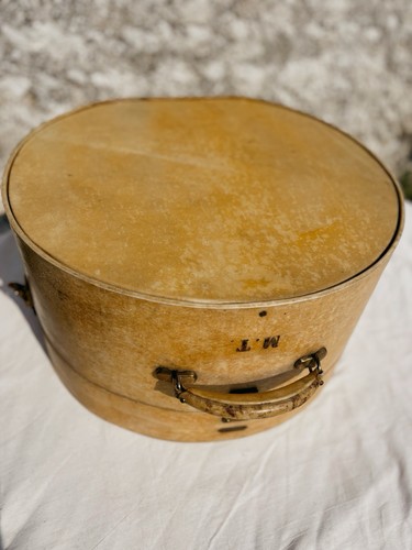 Antique 1920s vellum hat - vellum,