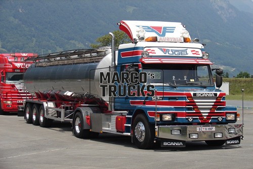 Truck photo scania 143h tanker - truck,