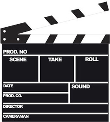 Film clapper lifesize - film,