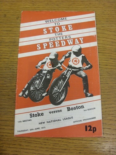 1975 speedway programme - 26/06/1975,
