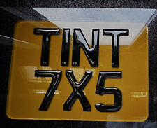 Premium Motorcycle Motorbike Novelty 3D Gel Digits 7x5" Show Plate TINTED-2 Rows