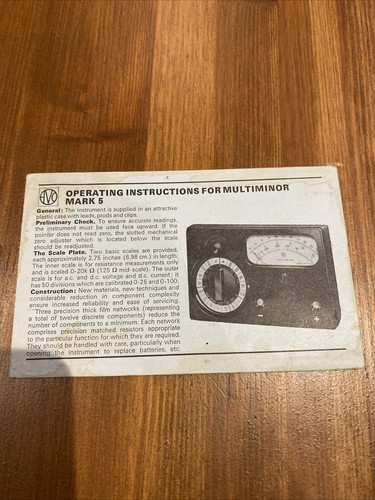 Avo mark multi minor - 5, meter