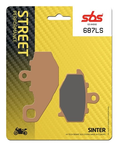 Sbs 687ls rear sinter - rear, brake