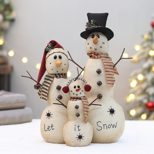 Christmas plush snowman - christmas,