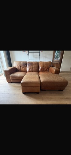 Brown leather corner - brown,