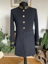Zara Navy Blue Military Style