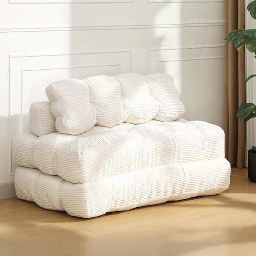 Foldable corduroy futon - foldable,