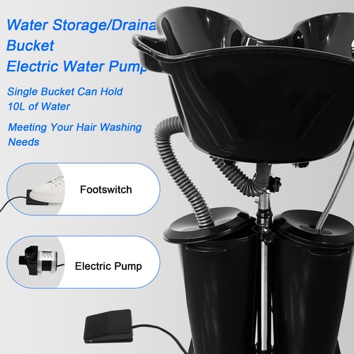 Height adjustable shampoo bowl - shampoo,