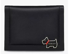 RADLEY BLACK LEATHER CARD HOLDER ID WALLET NEW!!!