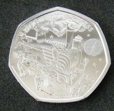 2022 Hogwarts Express Harry Potter 50p Fifty Pence Coin BU