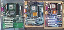 3x Intel Pentium 4 Motherboards - Socket 478 - Vintage - Retro - Untested