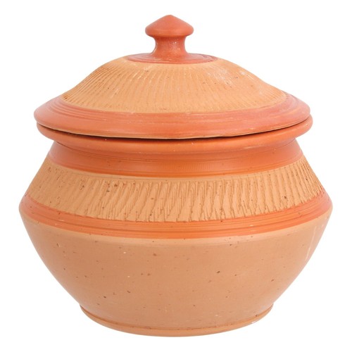 Clay handi serving pot - handi, with