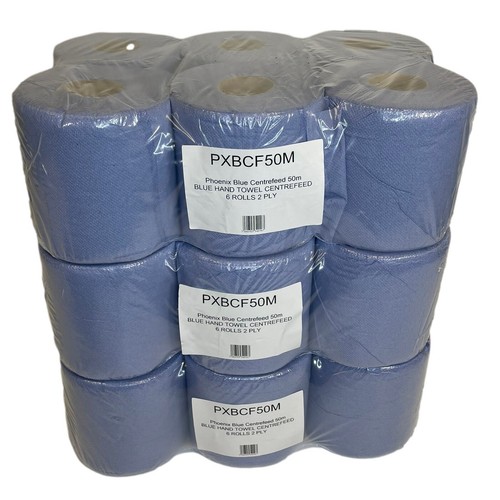 Blue centre feed rolls - blue,