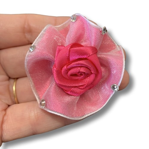 Satin rosebuds felt - rosebuds, backed