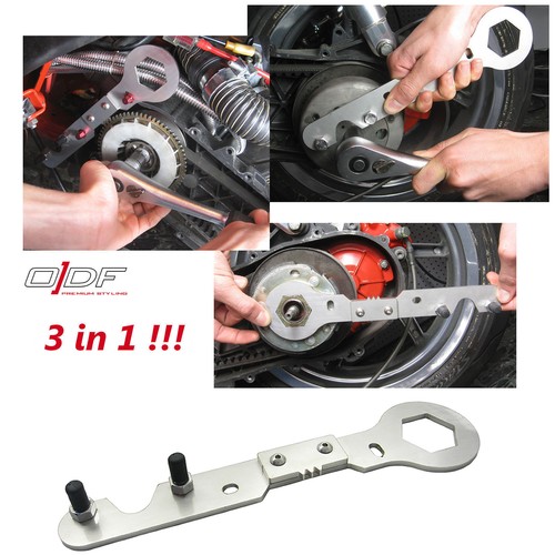 Variomatic clutch locking - +,