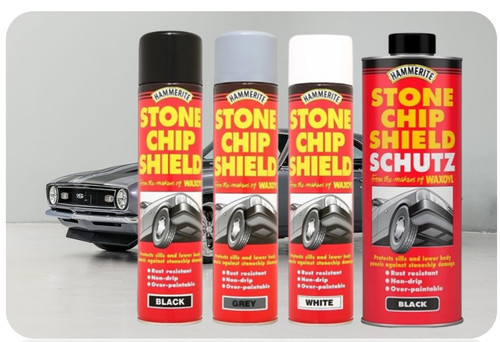 Hammerite stone chip - chip, shield