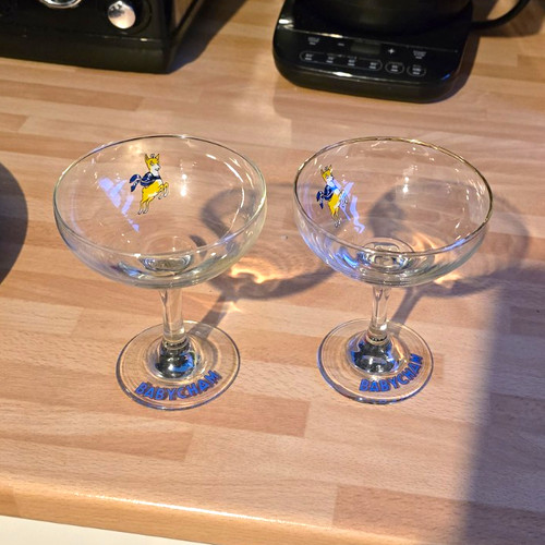 Babycham champagne coupe - champagne,