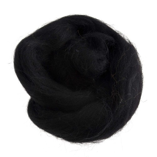 Natural wool roving 10g - natural,