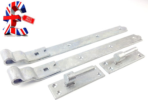 Cranked gate hinges heavy - cranked,